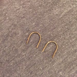 Gold hoop earrings